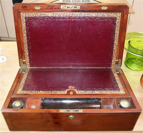 A Victorian mahogany writing slope